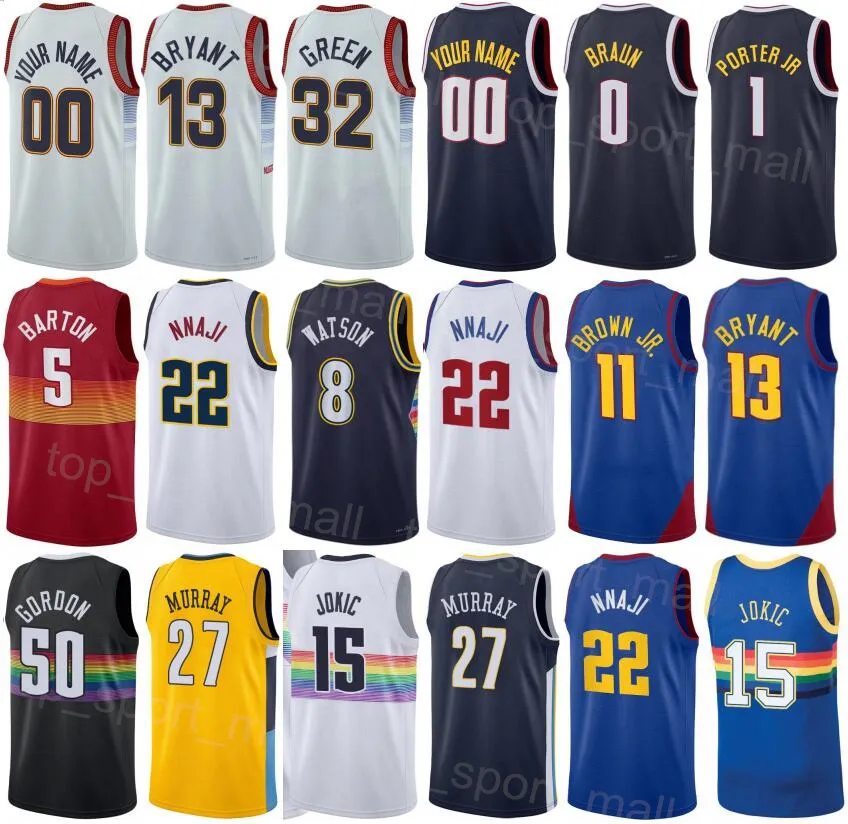 Man Kids Printed Basketball Aaron Gordon Jersey 50 Jeff Green 32
