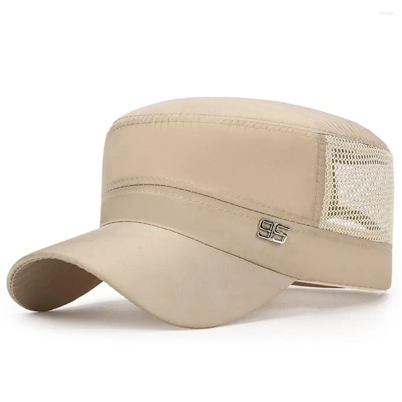 Berretti Uomo Donna Casual Traspirante Cappello militare da viaggio Berretto piatto Berretto da baseball Esercito