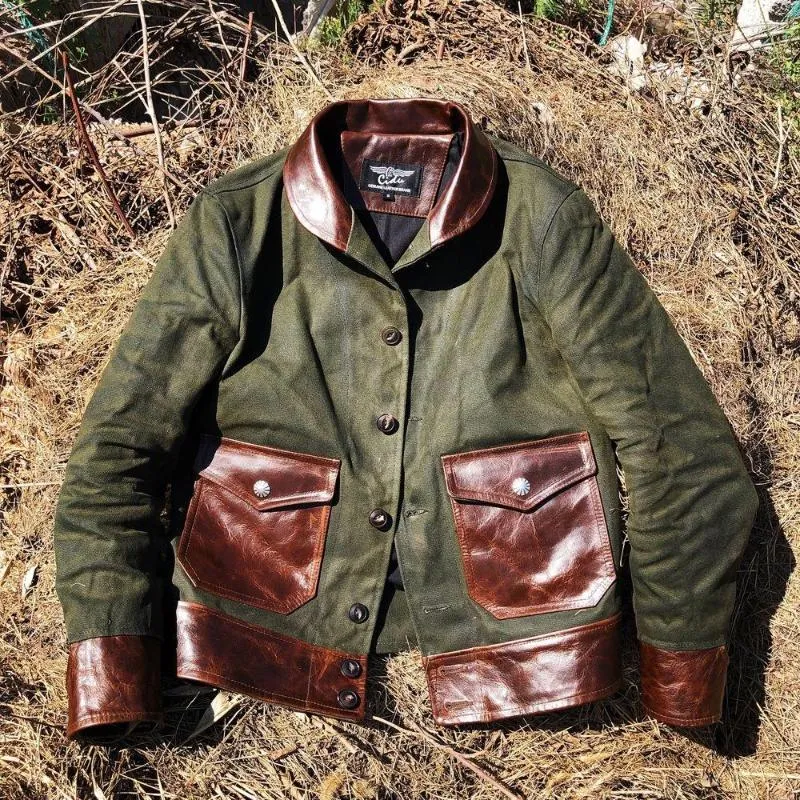 Motorcycle canvas jacket outlet