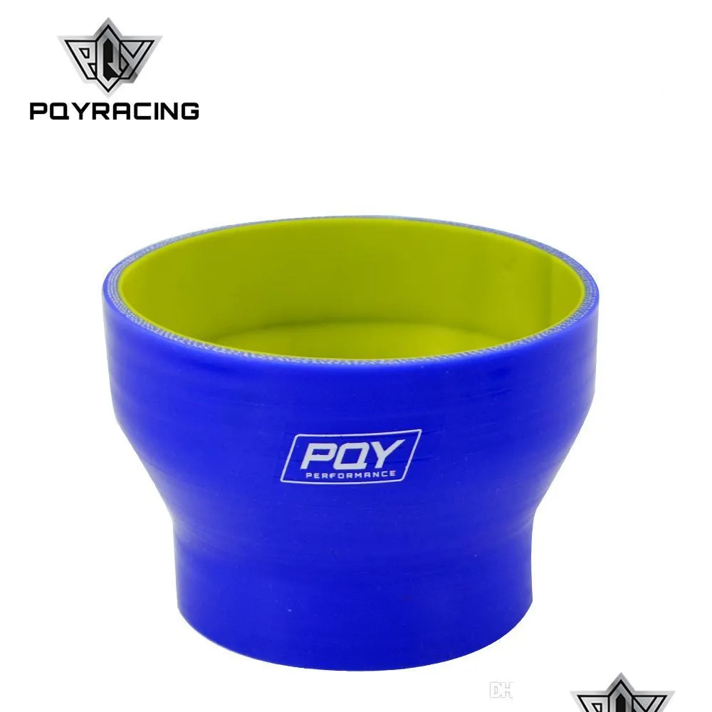 خرطوم المشابك PQY Blue Yellow 34 76mm1m10mm Sile مستقيمة اختزال نجار اقتران PQYSH300400QY تسليم الهواتف النقالة أجزاء الدراجات النارية DHE