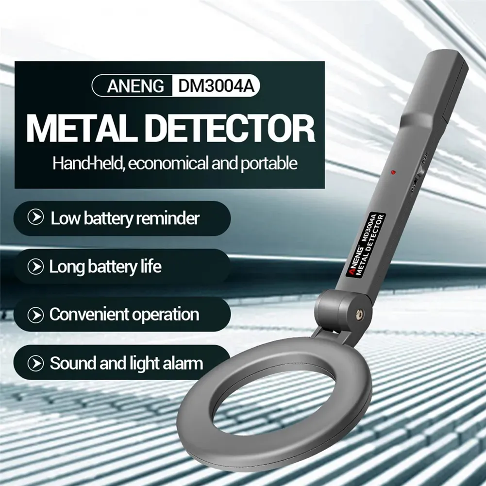 Detectores de metal 50pcs/lote ups grátis DM3004A Detector de metais profissional de metais de metais alarmante de alerta de altura do scanner de alta sensibilidade Verificador de segurança Gold Finder Digger