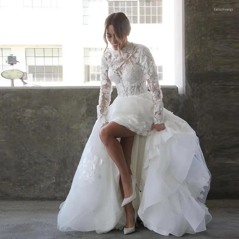 Свадебное платье vestido de noiva elegante Organza com bordado princesa Querida manga oppeta simplicidade traseiro feito sob encomenda