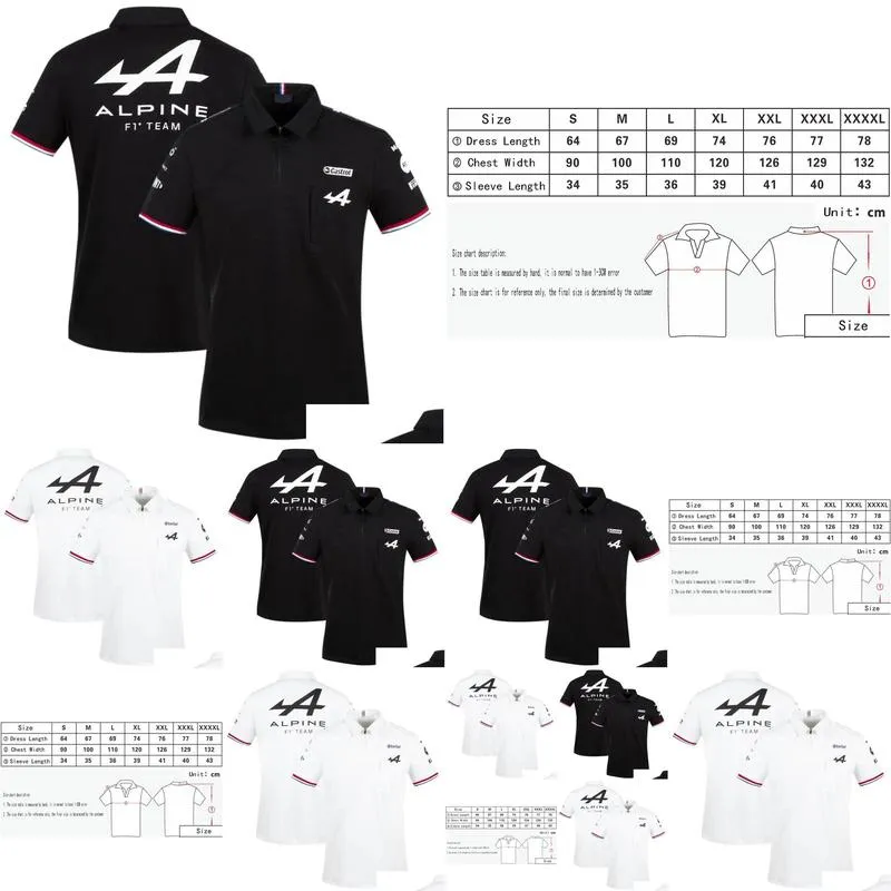 motorcycle apparel motorsport alpine f1 team aracing tshirt white black breathable teamline short sleeve shirt car fan clothing