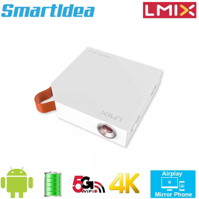 Projectors Smartldea S1 Lmix Mini 4K DLP Projector Android 5G Wifi BT Iphone  Android Mobile Mirror Proyector Build Battery Speaker Beamer J230221 From  Us_montana, $161.3