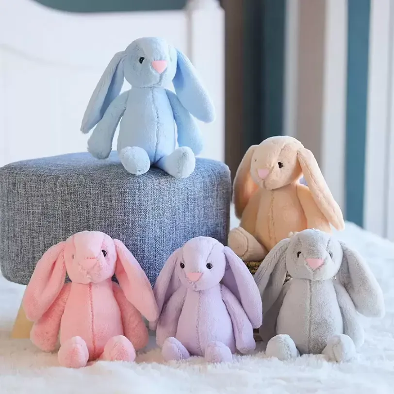 Easter Bunny 12inch 30 cm pluche gevuld speelgoed Creative Doll Soft Long Ear Rabbit Animal Kids Baby Valentijnsdag Verjaardagsgeschenk BB0221