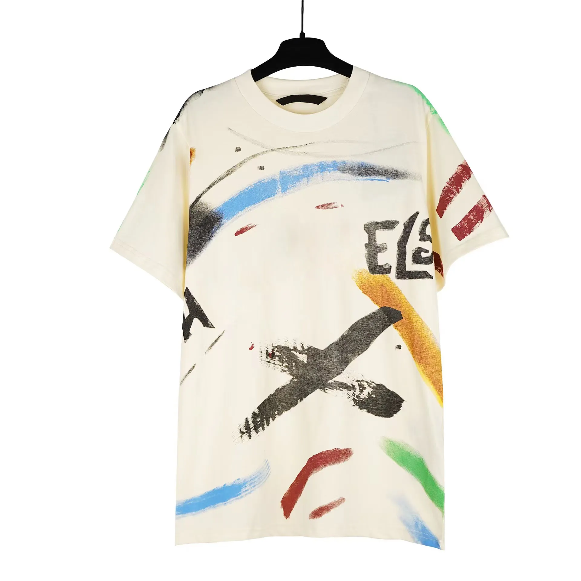 23SS Designer Letter Tryckt t-shirt mode Ny t-shirt crew hals kort ärm sommaren casual t-shirt andningsbara tees high street Europe och America Styles