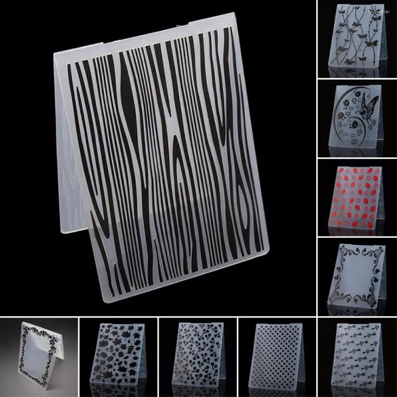 Gift Wrap 1-10 Scrapbooking Dekor Stencil Embossing Folder Template Paper Making Tool