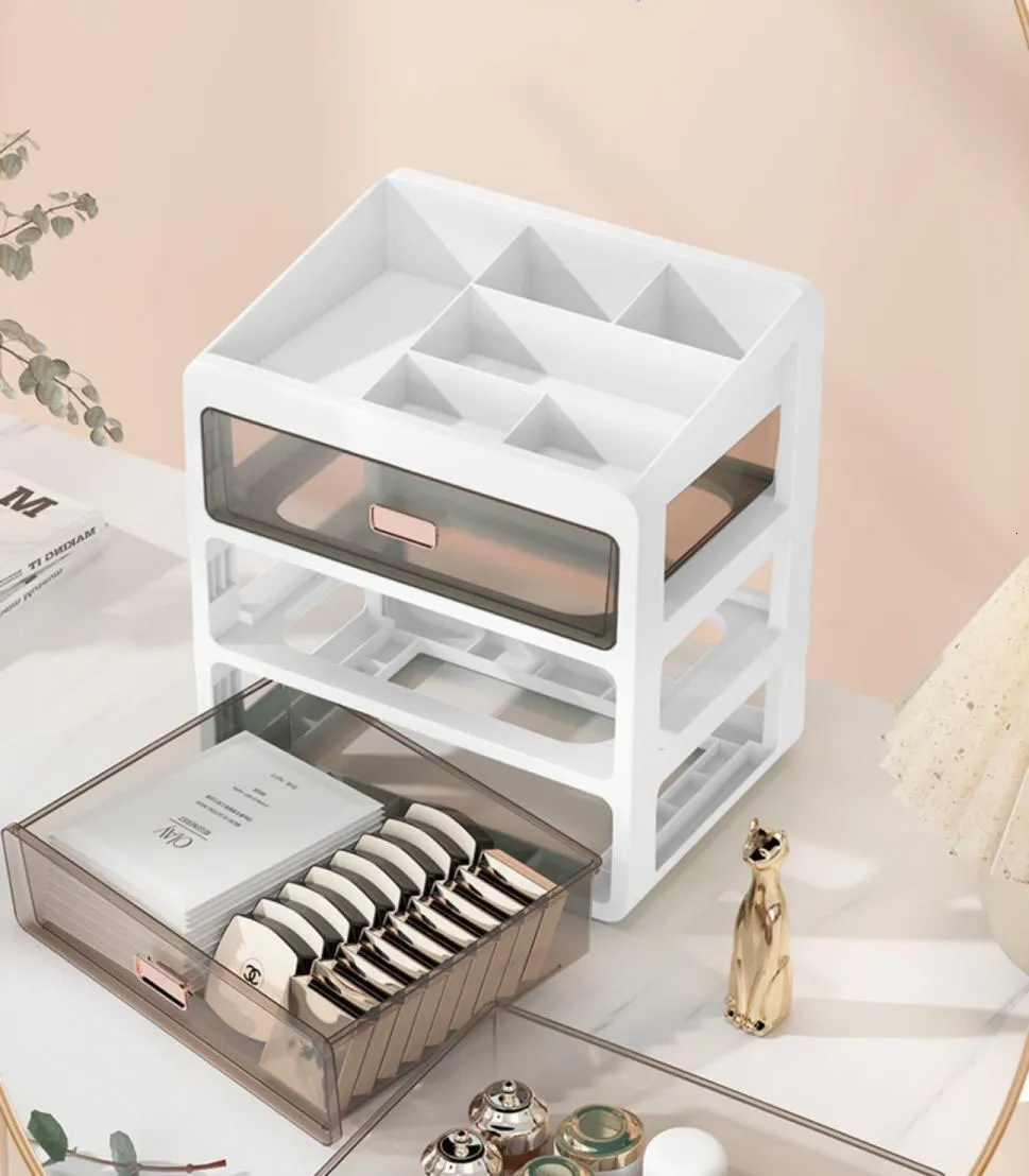 Cheap Desktop Makeup Organizer Drawer Type Cosmetic Storage Box