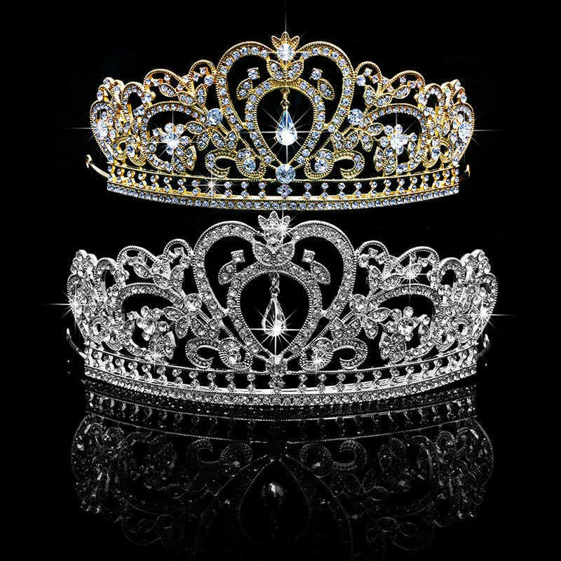 Diademi da sposa principessa strass tiara corona fascia accessori per capelli donna Z0220