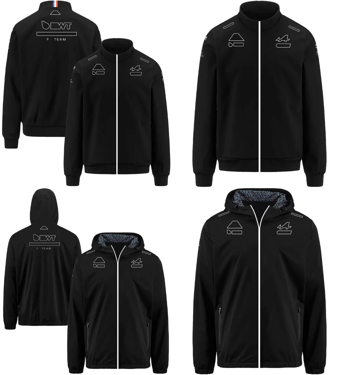 2023 Nieuwe F1-jas Formule 1 Team Ritsjacks met capuchon Lente Herfst Outdoor Extreme Sports Fashion Sweatshirt Jersey