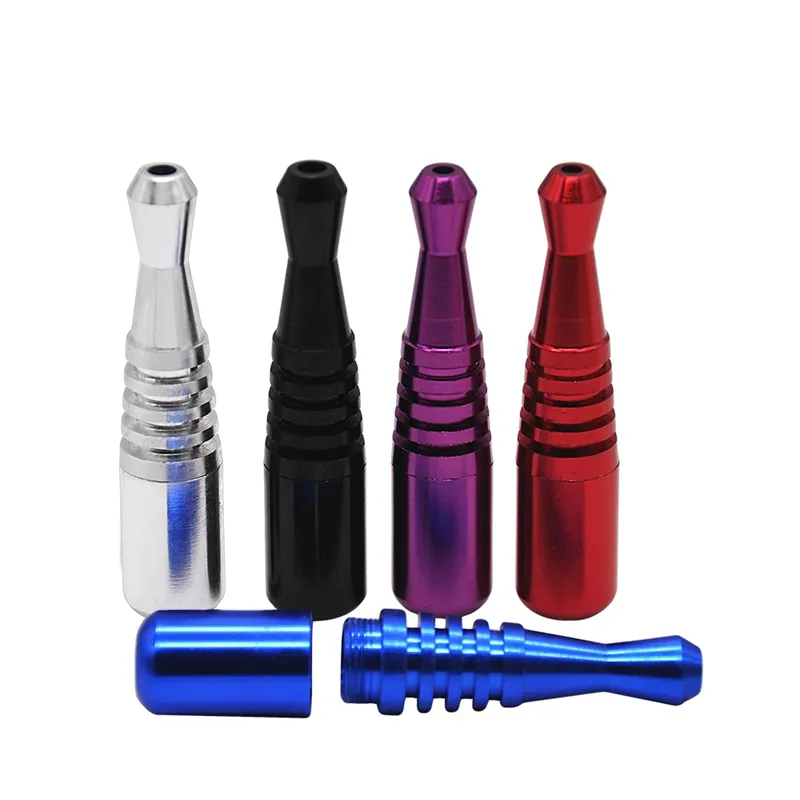 Pipa da baseball a forma di mazza a forma di mini tubi metallici staccabili portatili fumante Accessori tabacco asciutto utensile fumò magnati sniffer sniffer tubo dhl