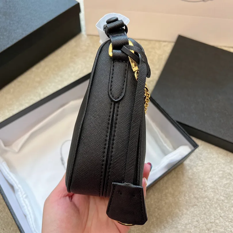 Genuine Leather luxury designer bag shoulder crossbody bags chain belt bag Half Moon hobo women black the tote small purse and handbags womens totes luxurys handbag