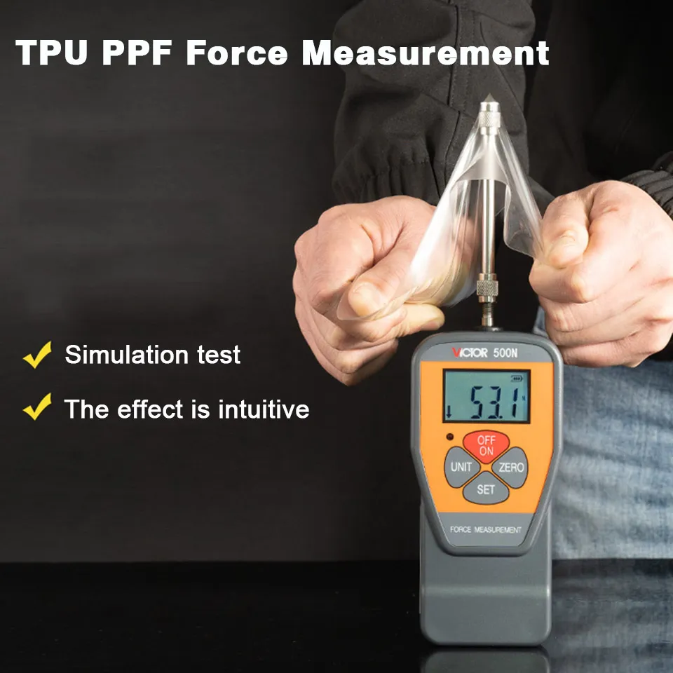 Dynamomètre Numérique Portable 500N - Testeur De Force Traction/poussée, Précision ±1%