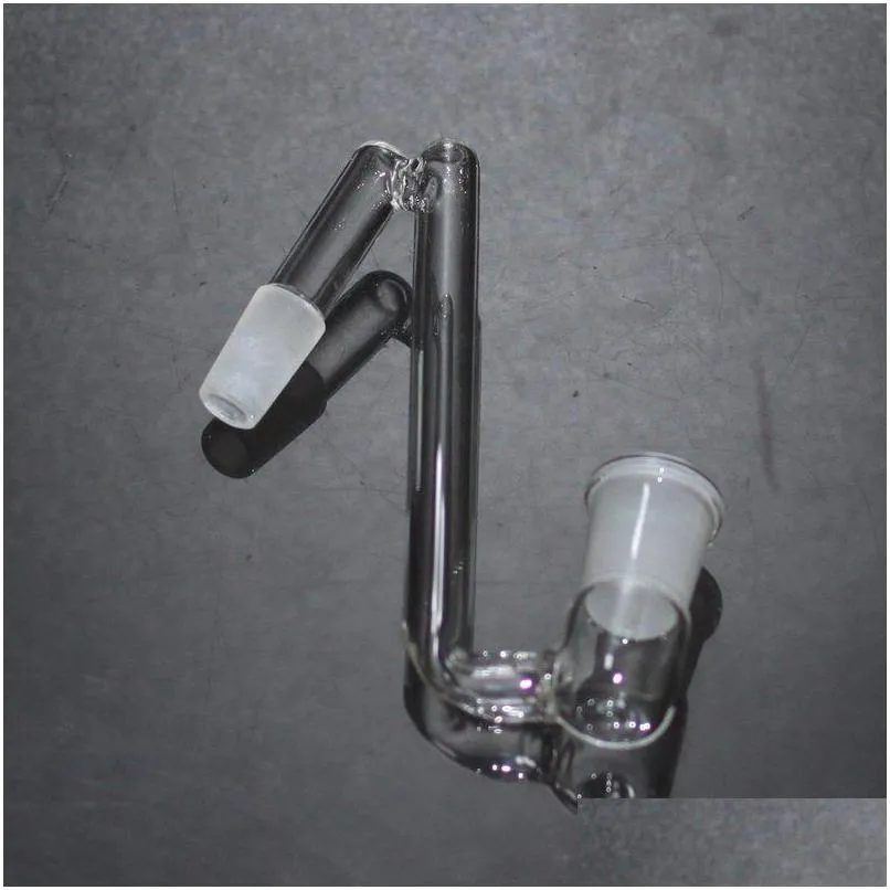 Smoking Pipes 10 Styles Glass Bong Drop Down Ddapter For Bongs Hookahs 14.4 18.8 Male Female 14Mm 18Mm Converter 30 45 Degree Angle Dhb5W