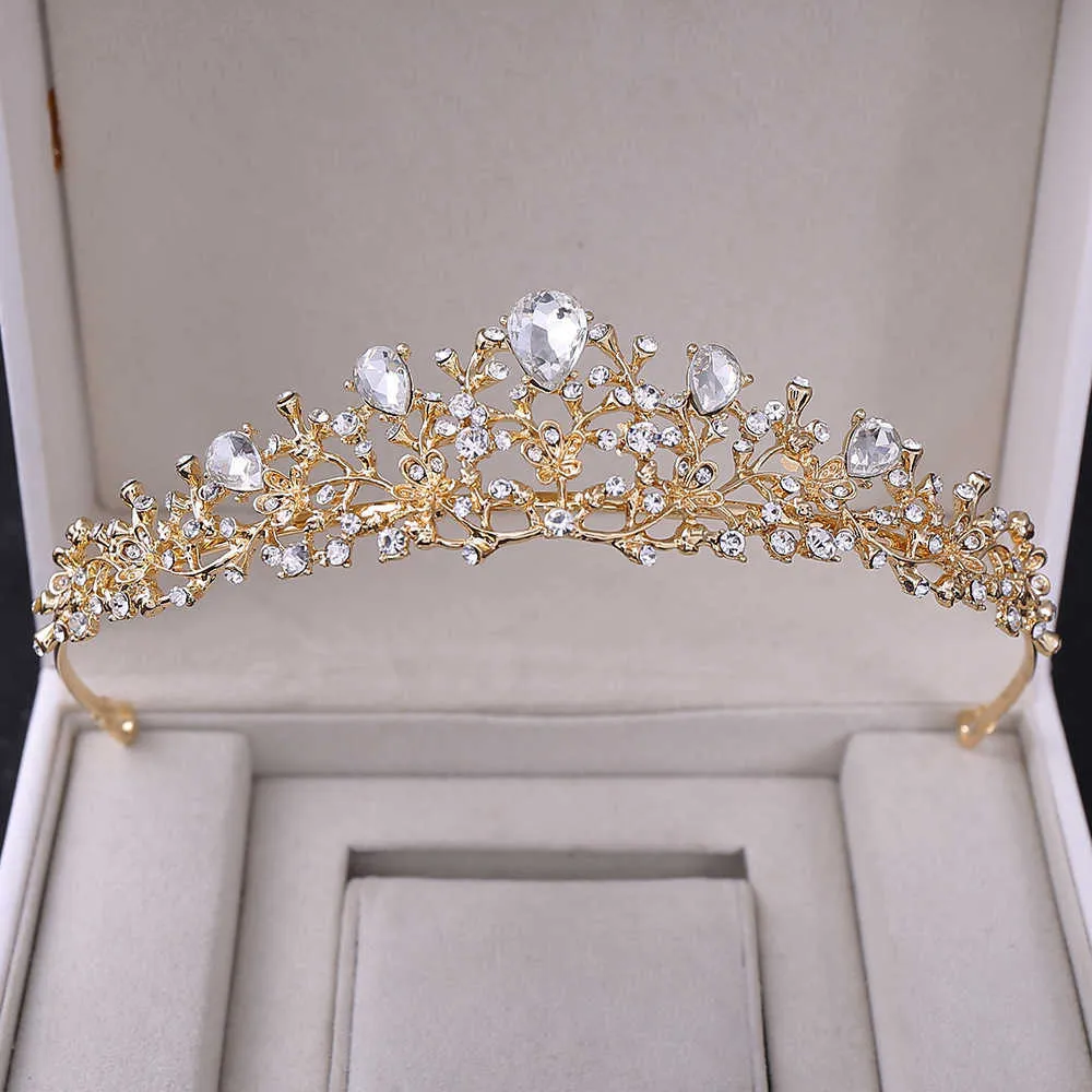 Tiaras barokke bruids kroon prinses tiaras diadeem bruiloft haar sieraden bruid hoofd ornamenten prom meisjes hoofdtooi accessoires z0220