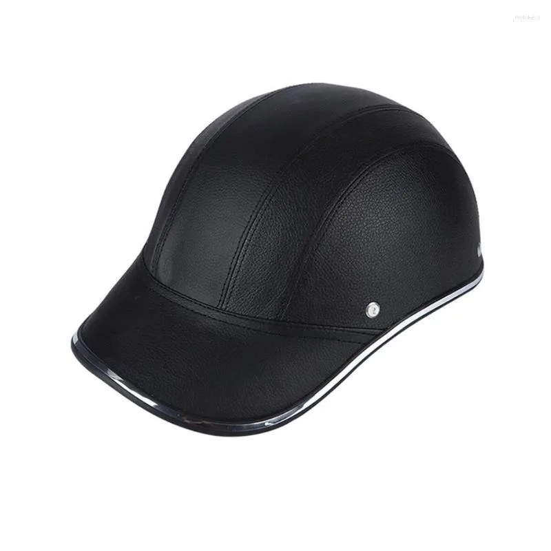 Casques de moto 1/2/3/5 demi-casque de protection équipement de protection du corps femmes hommes casque d'équitation léger scooter chapeau de baseball noir