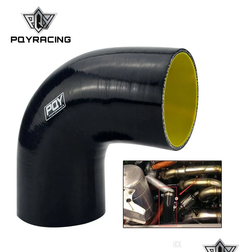 Hortum Kelepçeleri PQY 3 76mm 90 Derece Dirsek Sile Borusu Turbo Emme Mavi Sarı / Siyah PQYSH9030QY BAŞKA TESLİMİ MABOLAR MOTOSİKLLERİ PARÇA DHWCA