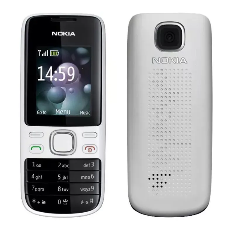 Originele Refurbished Mobiele Telefoons Nokia 2690 GSM 2G Recht-Panel Mobiele Senior Student knop Mobilephone Met Doos