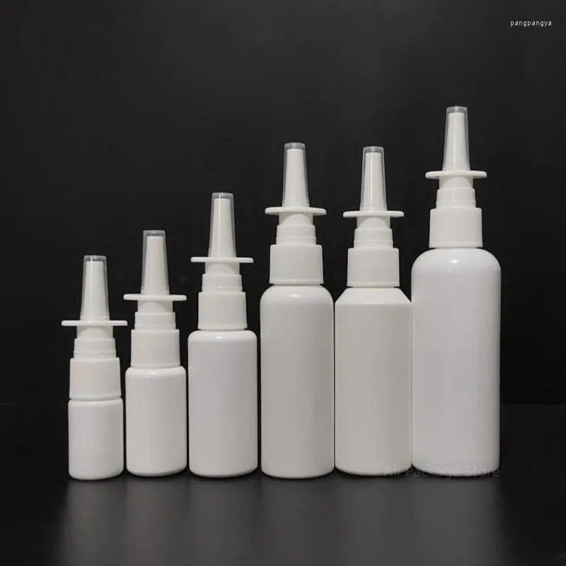 Bouteilles de stockage Bouteille de pulvérisation directe PET blanc Vide Fine brume nasale Nez cosmétique en plastique