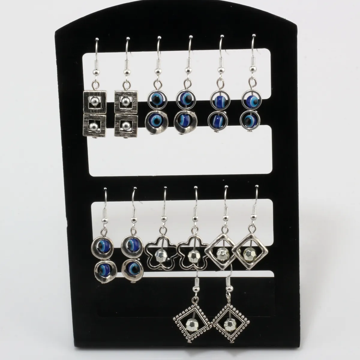 21pair 7Style幾何学的パターンdangle dangle earrings for wmenファッションパーティーウェディングアクセサリージュエリーギフト