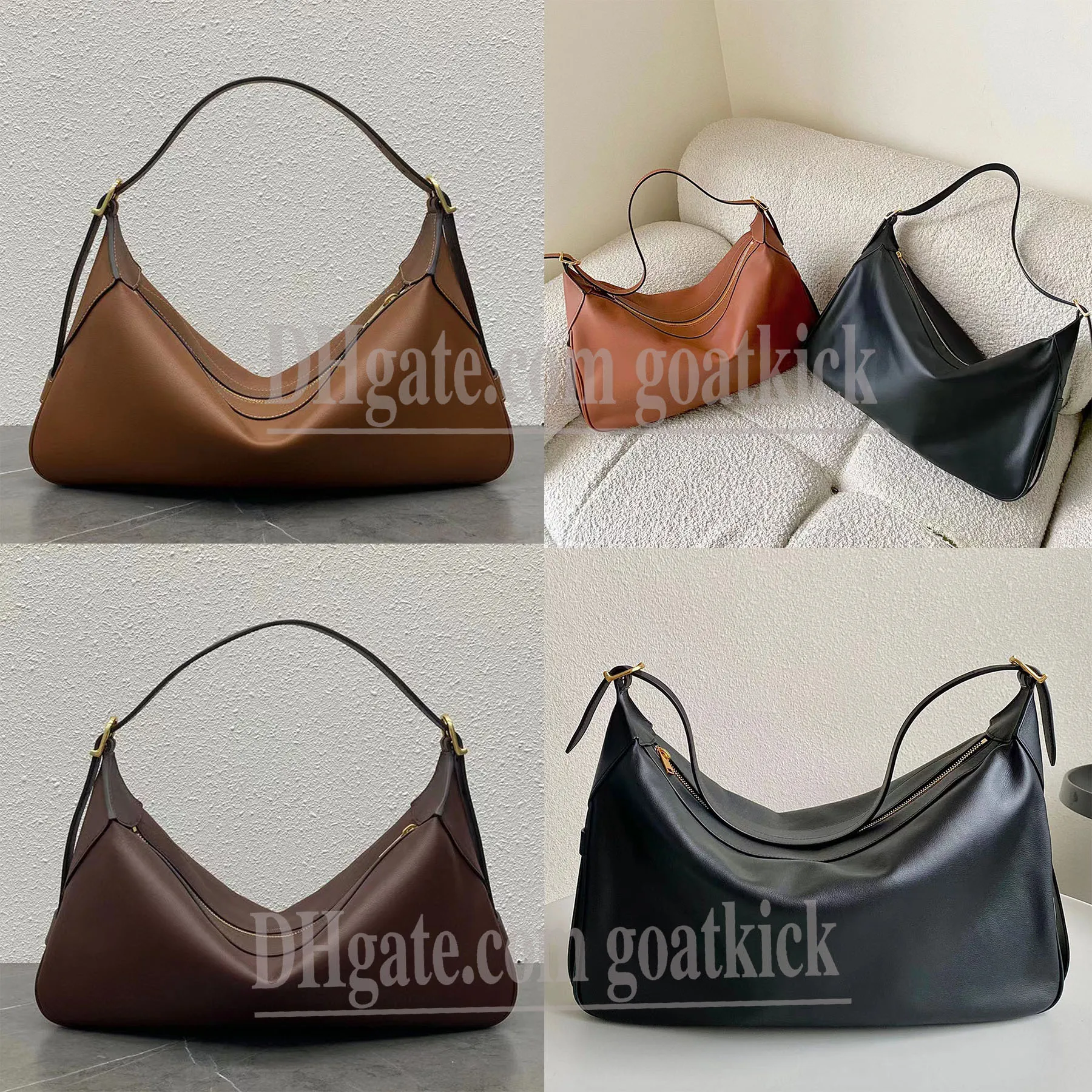 Moyen Romy Souple Fourre-Tout Sacs Lisa Même Épaule Sac Fourre-Tout Designer De Luxe Sacs À Main Bourse Fermeture À Glissière Bandoulière Portefeuille Femmes Messenger Lady Hobos Sac De Mode