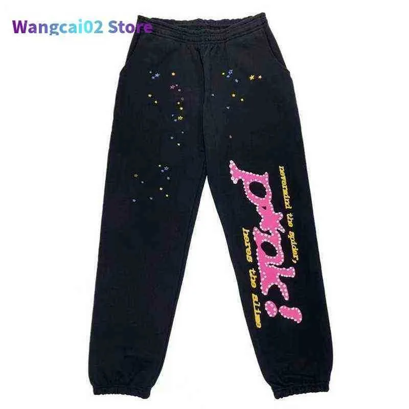 Mens Pants Puff Spider Web 555555 Sweatpants Men Best Quality Heavy Fabric Sp5der Joggers Drawstring Women Trousers Clothing 022123h06k906k9bajrbajrQZAW