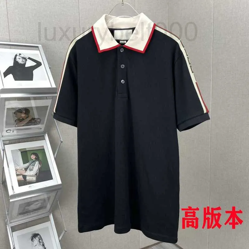 Men's T-Shirts designer classic ribbon POLO short-sleeved cotton T-shirt for men and women casual original quality D9TX