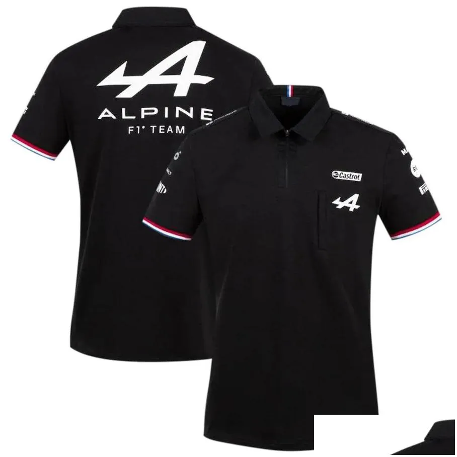 motorcycle apparel motorsport alpine f1 team aracing tshirt white black breathable teamline short sleeve shirt car fan clothing