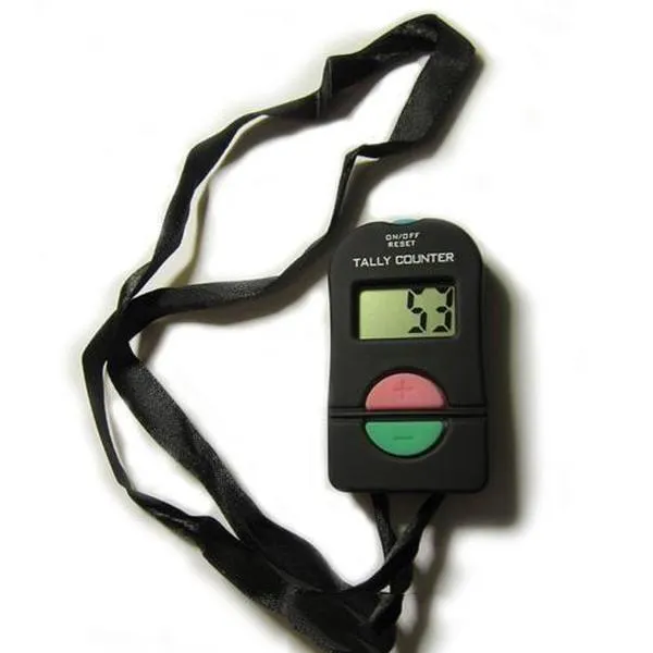 Timer Tenuto in mano Elettronico Digitale Contatore Contatore Clicker Sicurezza Sport Palestra Scuola Alta Qualità COLORE NERO Contatorim gsh