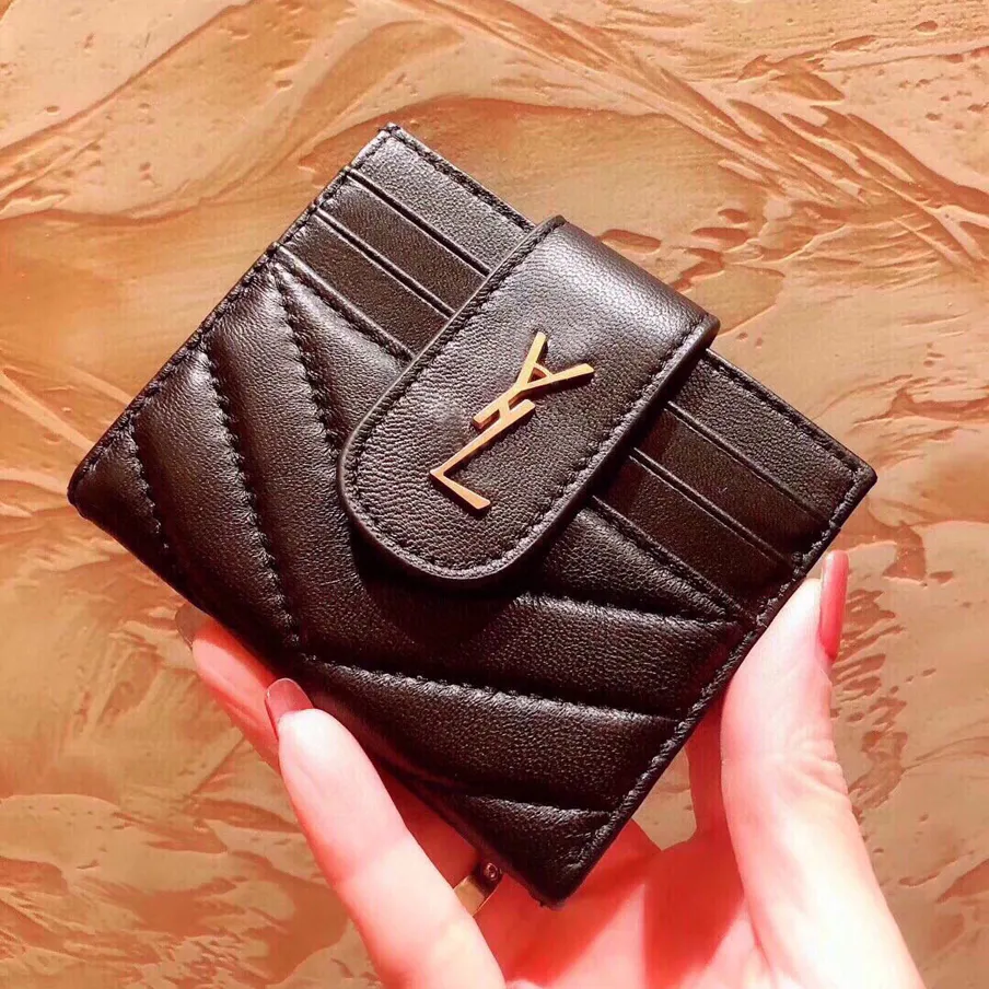 Designer Brieftasche Luxusbrand Geldbeutel Single Reißverschluss Brieftaschen Frauen Handtaschen Tasche echte Lederbeutel