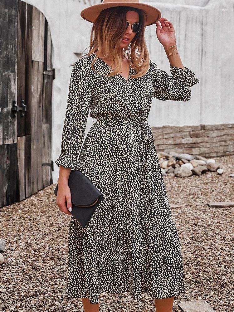 sachin and babi light blue dress Floral Print V-Neck Midi Dress