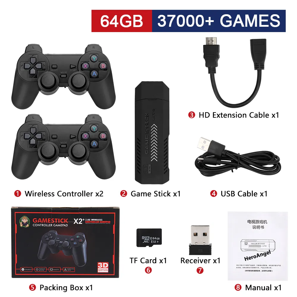 Compra online de 1 conjunto de console de jogos retrô nostálgico P5 Mini TV  estação de jogos de computador Gs5 com fio 200 jogos