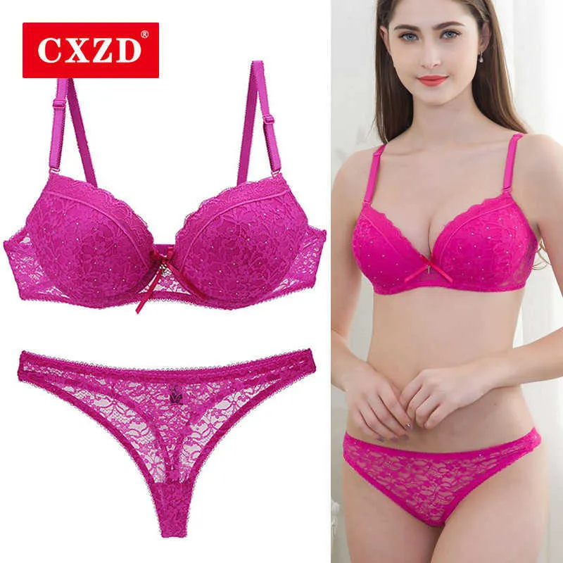 CXZD y Women Lace Bra Lingerie Set Push up Bra Brief Set y