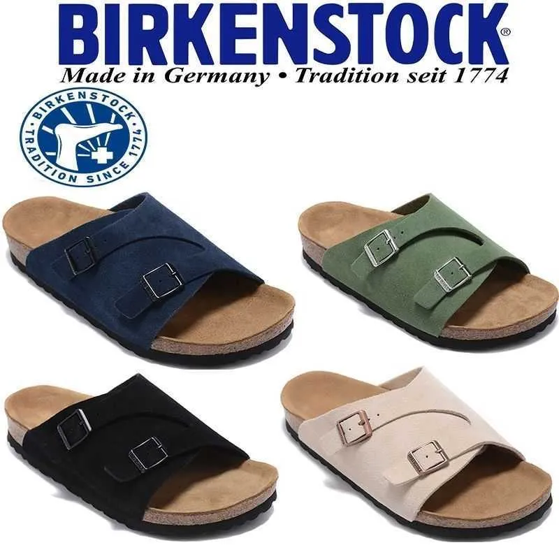 Slippers Factory Designer Birkinstocks Summer Germany Boken Cork Boken Women's Shoes Beach Sandals and Slippers Arizona Two-button Men's Shoes