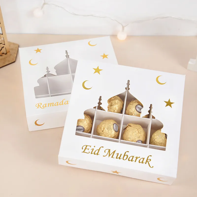 Wudaizhi Eid Mubarak Cake Toppers Golden Acrylic Moon Cake Topper Para El Festival Musulmán Islámico Kareem