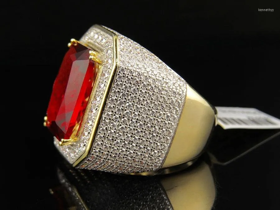 Anello uomo shop rubino rosso