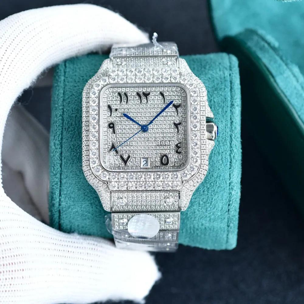 Cartiar Automatic Full Watch Diamond Mens Mechanical 8215 Movement