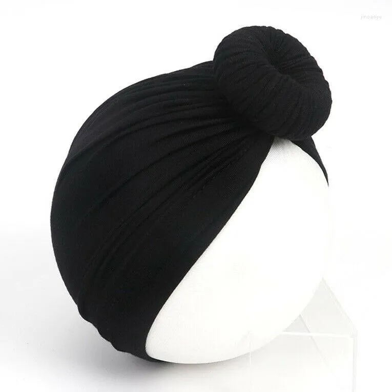 Akcesoria do włosów urodzone maluch dzieci dziecięca dziewczynka dziewczyna turban węzeł bawełniana czapka czapka zimowa ciepła czapka