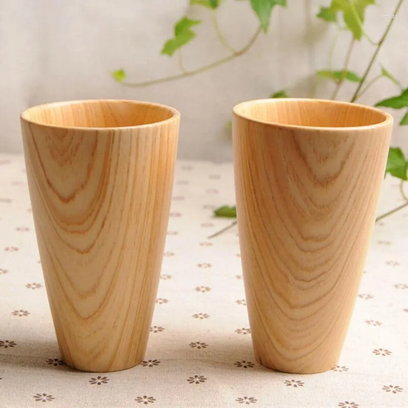 Tasses maison tasse en bois fait à la main en bois naturel vin café thé jus tasse à boire Durable bref