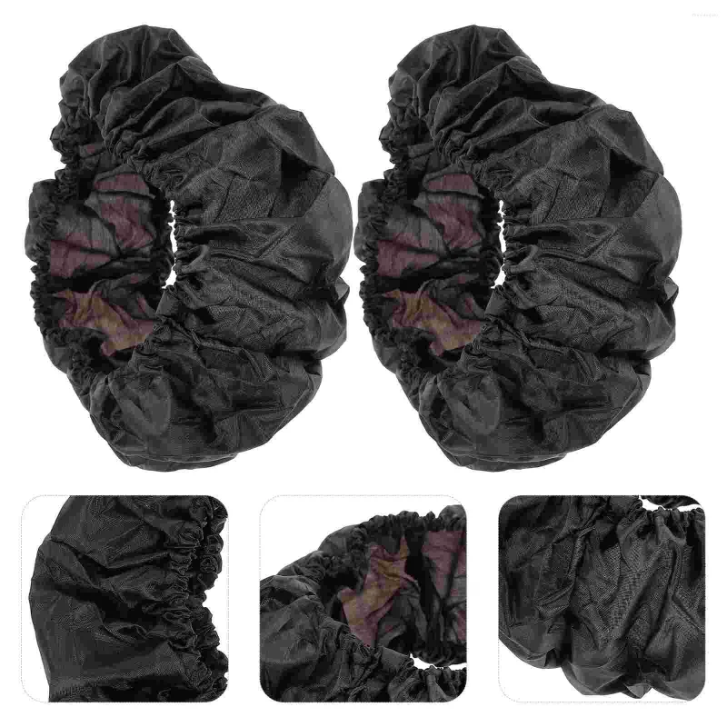 Sacs de rangement Housses de roue pour fauteuil roulant Couvre-bottes Noir Poussette Tissu Oxford Pneu