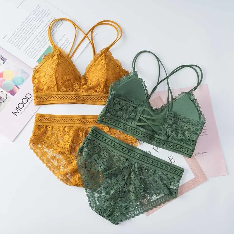 Renda Womens Intimate Bralette Lingerie Set Back Breaks Open Lace Pants In  Empty Section Ultra L230220 From Qiaomaidou03, $14.48