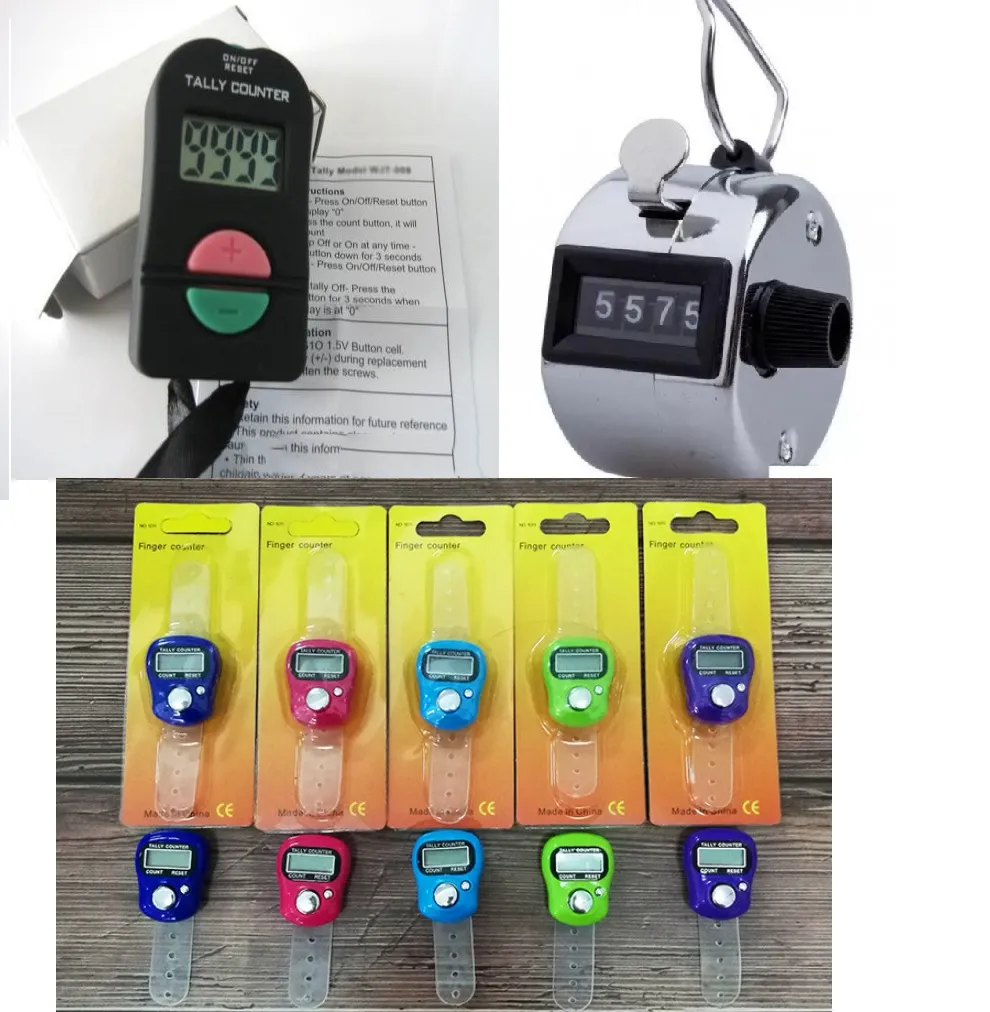 Hand Hand Electronic Digital Tally Clicker Security Sports Gym School Wysokiej jakości czarny kolor 100 sztuk U5 2022 Gsh