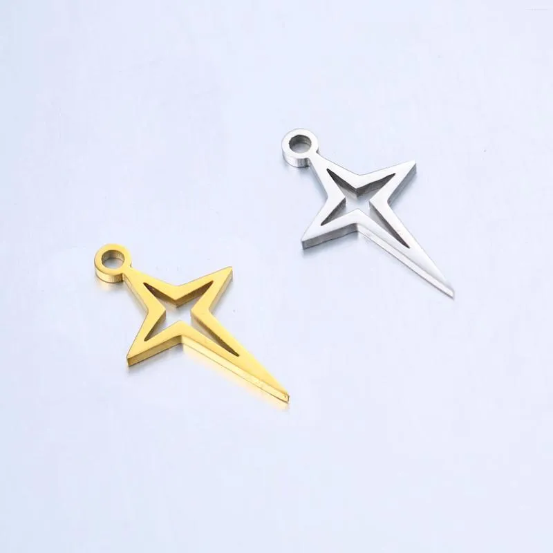 سحر Wangaiyao Fashion DIY Star Ornament Bracelections accessories Stainless Steel Steeld Fine Cross Cross Awn Meteor Pendan