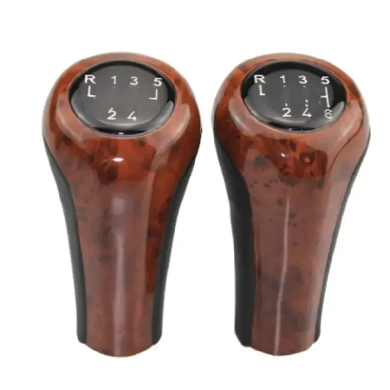 Wood 5 6 Speed ​​Manual Car Gear Shift Lever لـ BMW 1 3 5 6 Series E30 E32 E34 E36 E38 E39 E46 E53 E60 E63 E83 E84 E87 E90