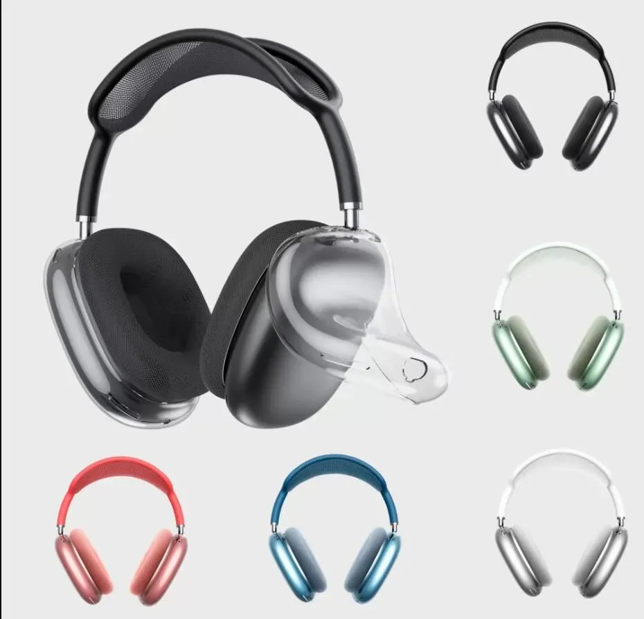 Pour AirPods Max Bandband Accessoires Headphone Transparent TPU Solid Silicone Protective Case AirPod Maxs ANC Audio Partage de casque