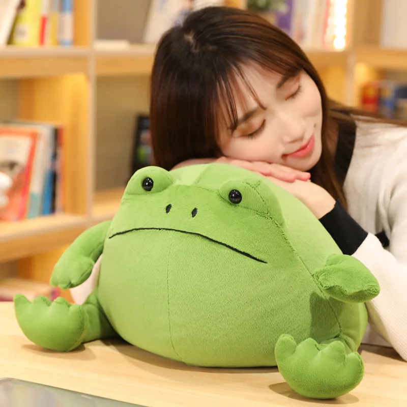 Kawaii Green Frog Plush Mellows 20cm Down Cotton Stuffed Squishy