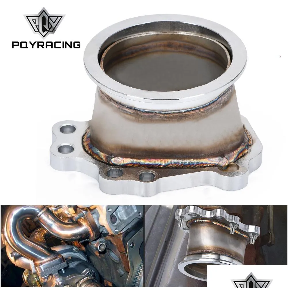 Turbochargers Pqy T25 T28 Gt25 Gt28 8 Bolt To 3 V Band Exhaust Manifold Converter Adaptor Flange Pqy4826 Drop Delivery Mobiles Motor Dhlkf