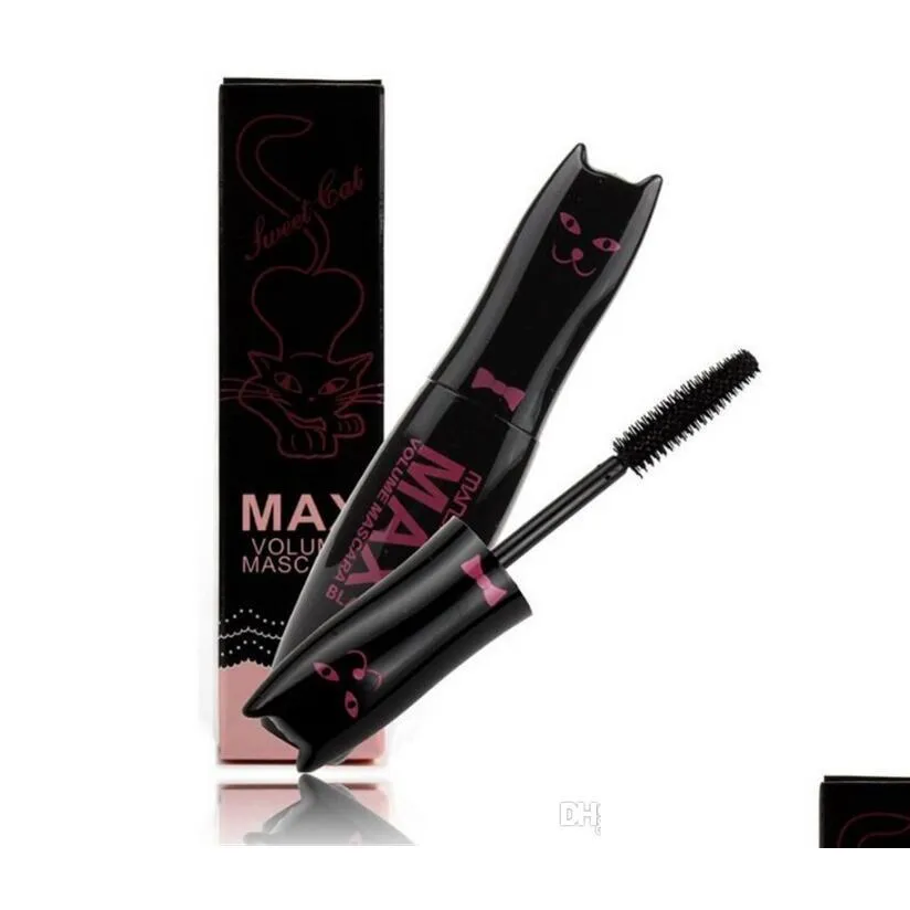 Mascara Max Volume Noir Curling Cils Cils Étanche Longue Fibre Cils Épais Maquillage Cosmétiques Drop Livraison Santé Beauté Yeux DH73N