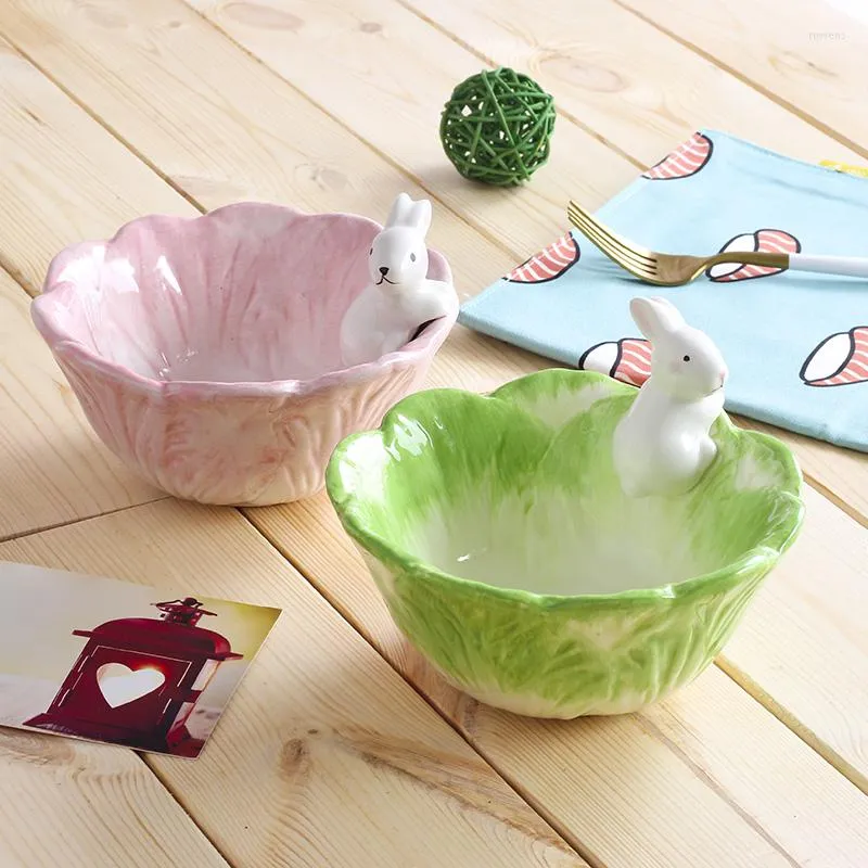 Ciotole Stoviglie creative Cartoon Cute Instant Noodles Piatti per la casa in ceramica Cena