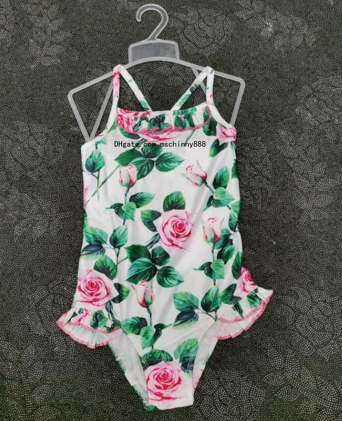 Dzieci jednoczęściowy projektant strojów kąpielowych Swimsuit Baby Girl